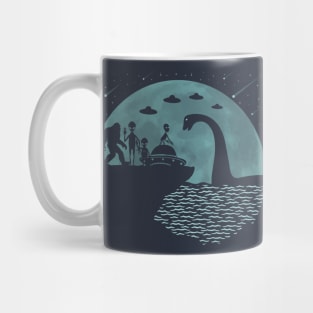Bigfoot Loch Ness Monster Aliens Mug